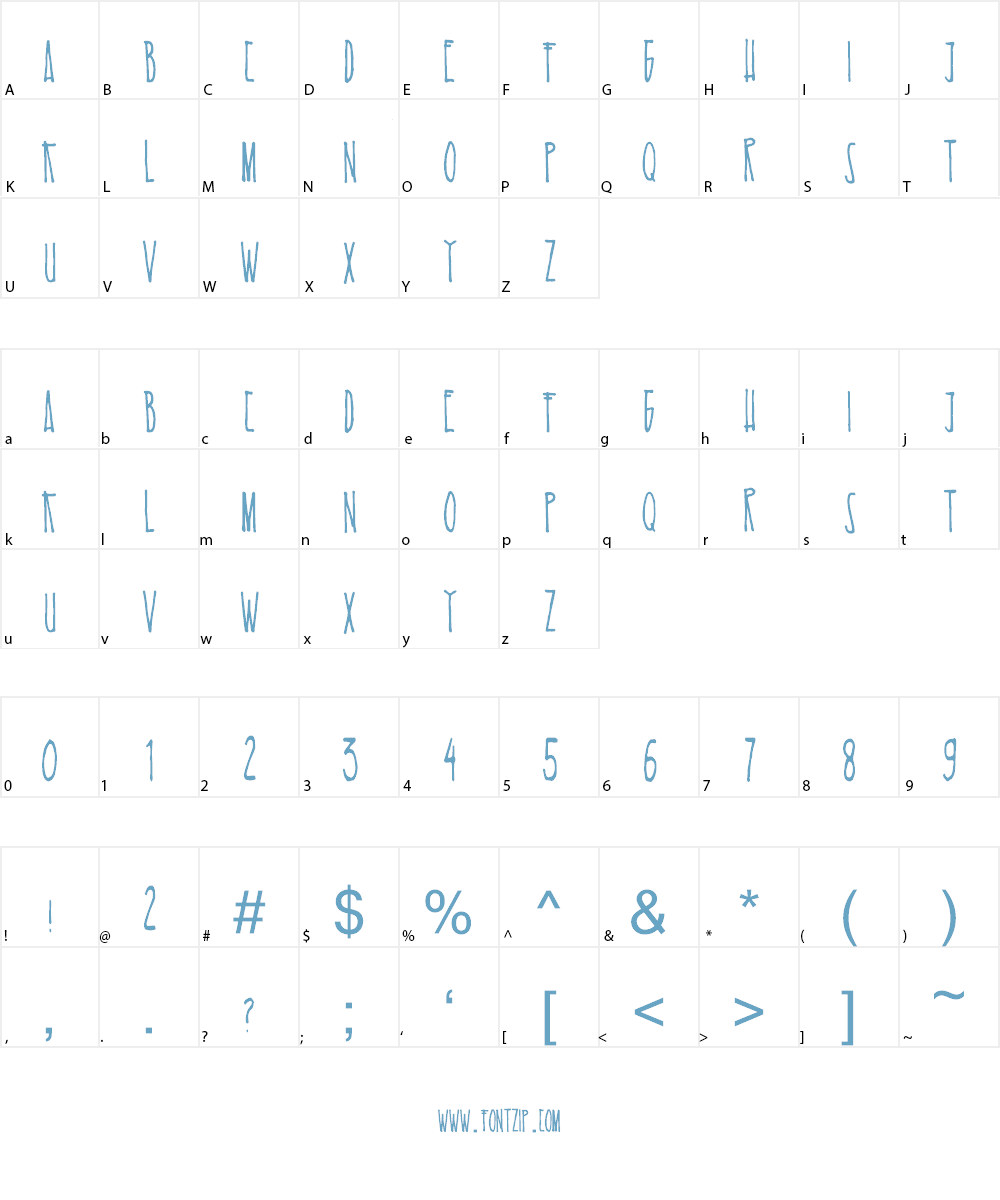 Es Kelapa Muda Font Character